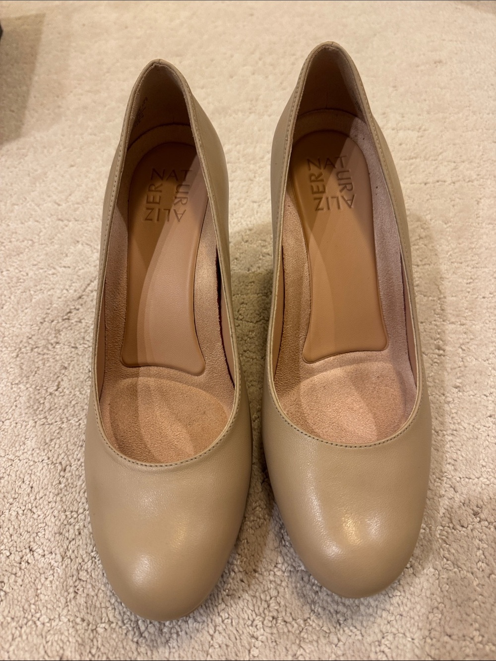 Naturalizer Taupe Round-Toe Comfort Pumps